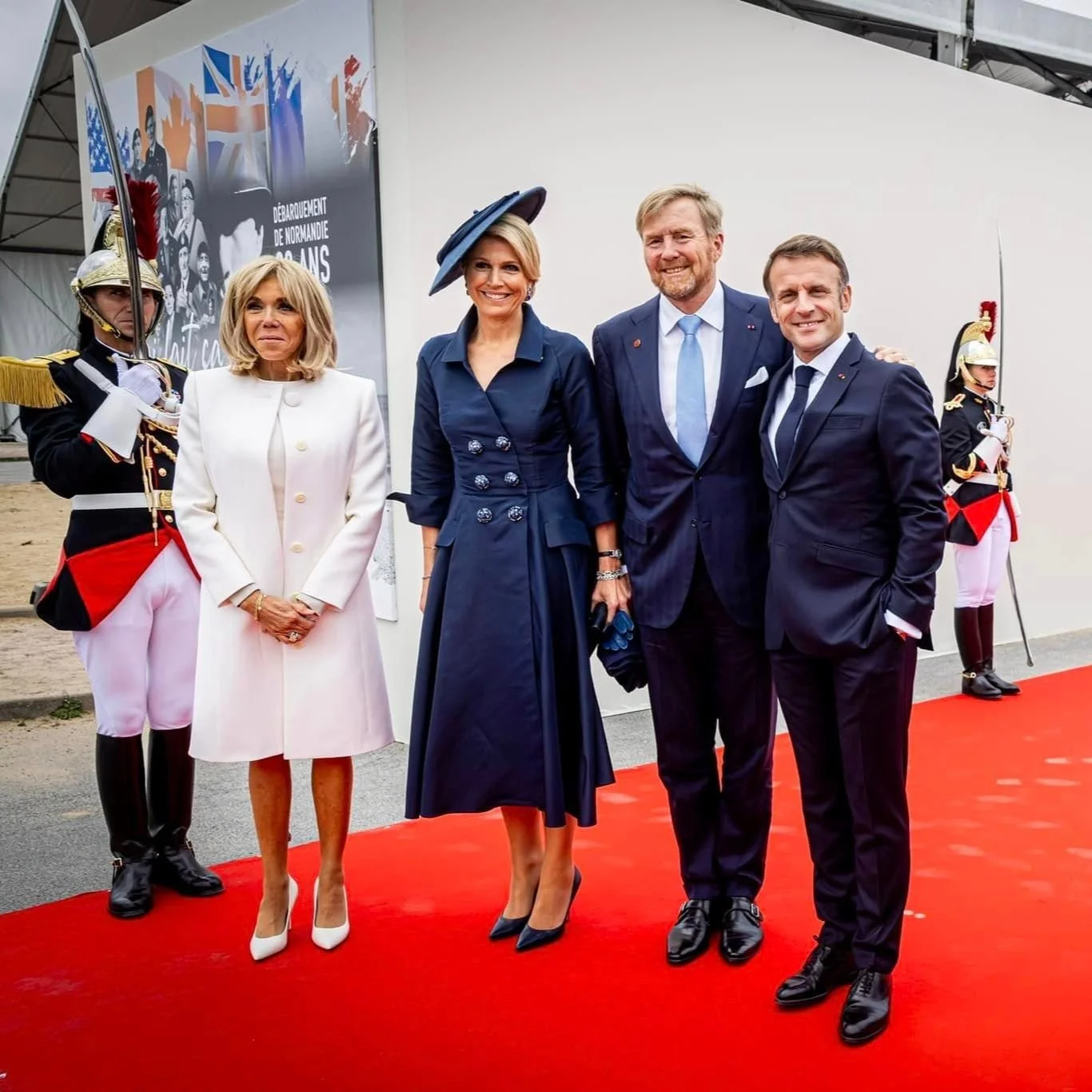 Dutch Royal Couple and Belgian Royal Couple mark 80th anniversary of the D-Day landings