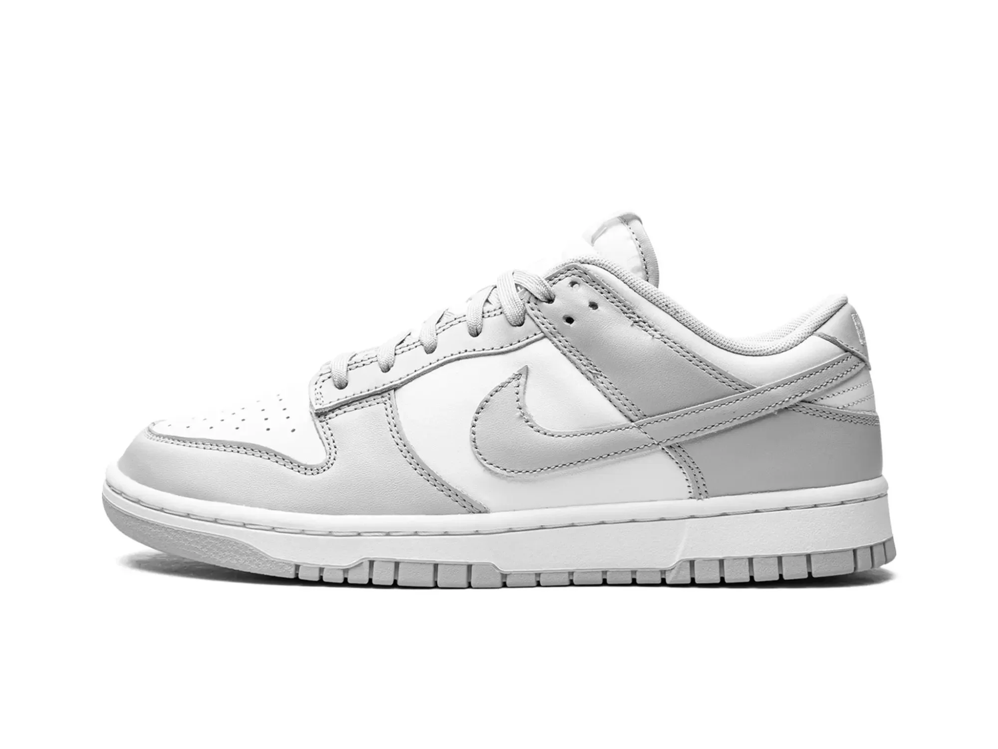 Nike Dunk Low Sneakers in WhiteWhitePhoton Dust.jpg