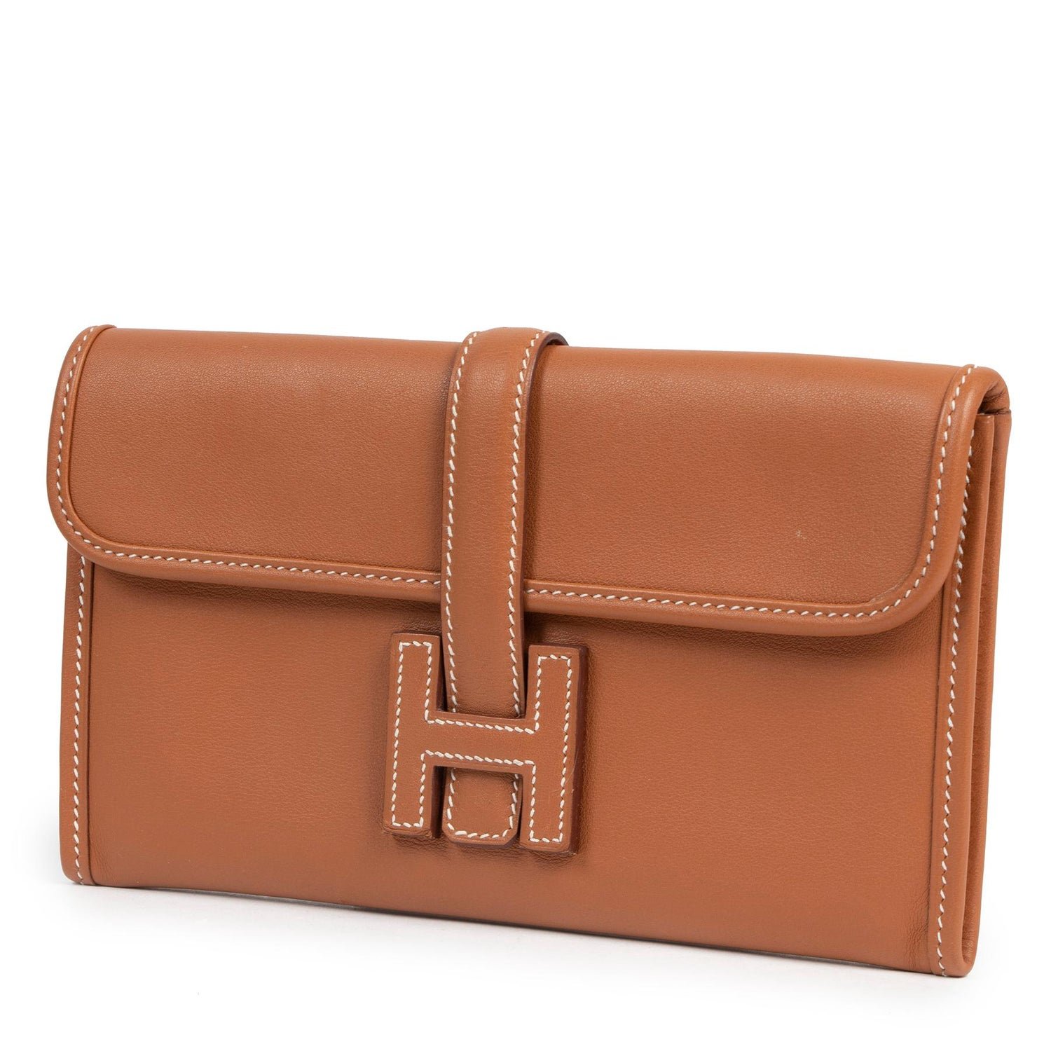 Hermes Jige Elan 29 Clutch in Gold Leather — UFO No More Hermes Jige Elan 29 Clutch in Gold Leather — UFO No More