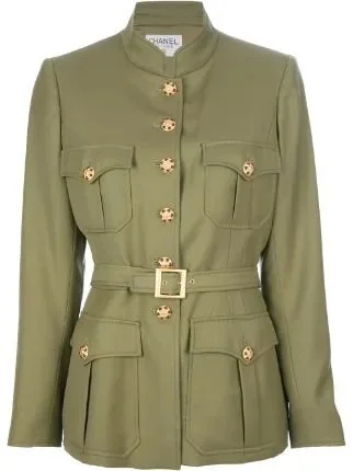 Chanel Belted Military Jacket