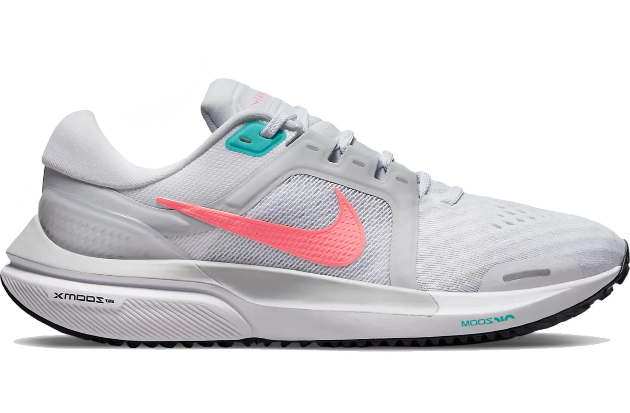 Nike Air Zoom Vomero 16 Running Shoes in White/Lava Glow