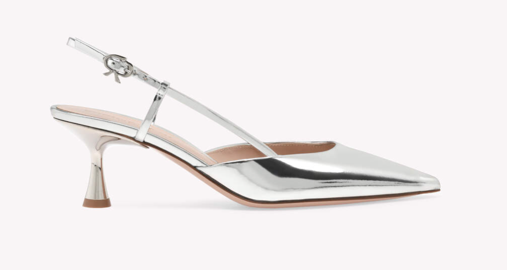 Gianvito Rossi Ascent 55 Pumps in Metallic