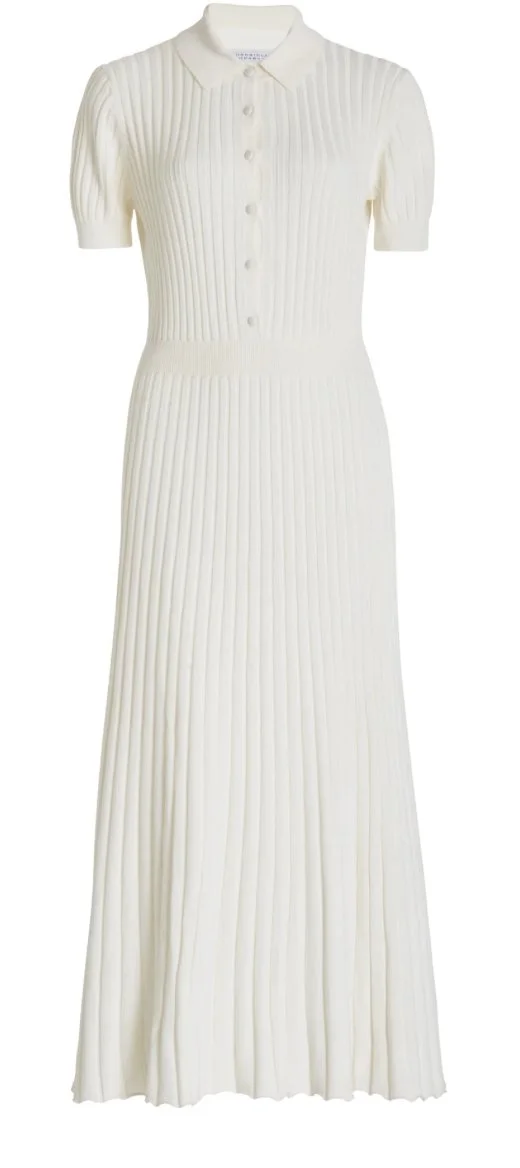 Gabriela Hearst Amor Knit Dress in Ivory
