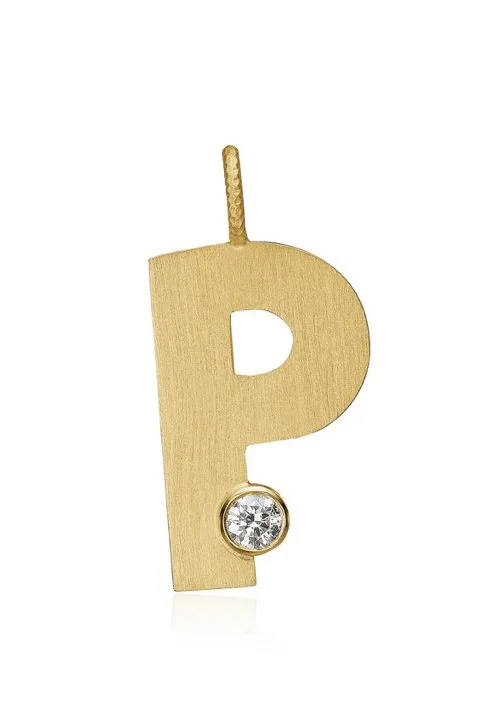 Dulong Fine Jewelry P Letter Necklace