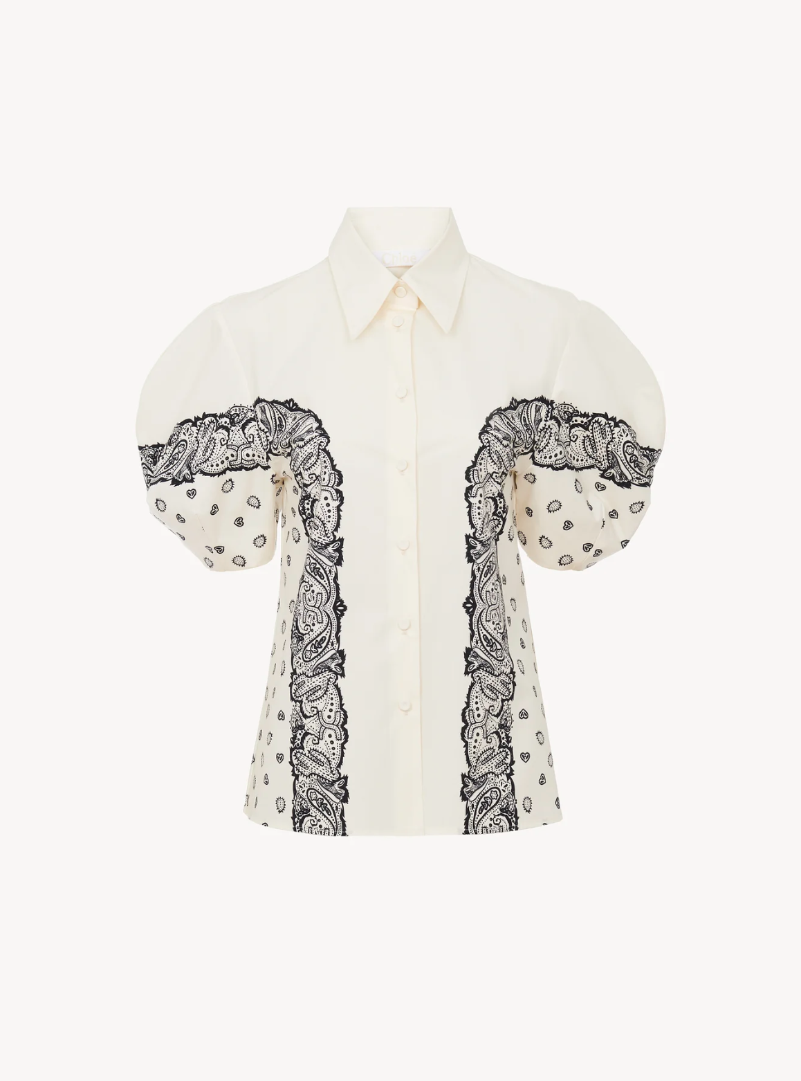 Chloé Balloon Sleeve Printed Shirt