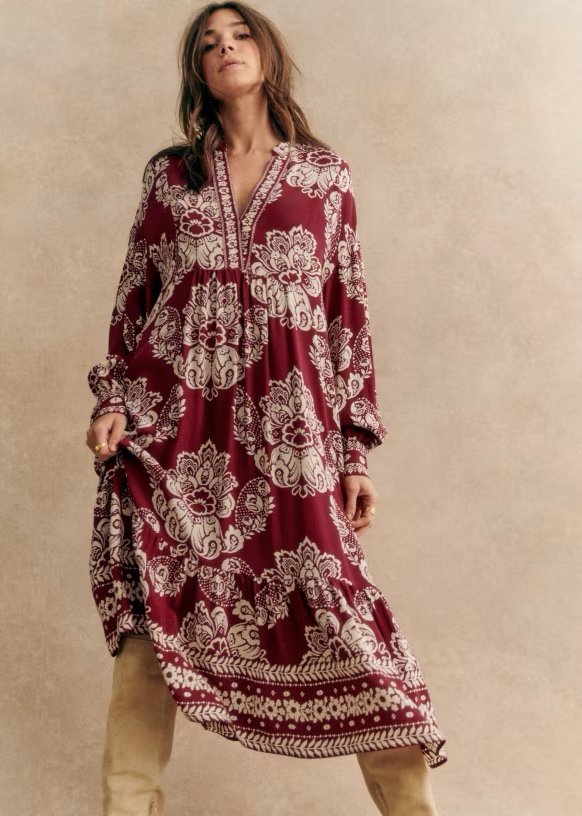 farm rio boho glam maxi dress Farm Rio | Boho Glam Strappy Maxi Dress – main image 1