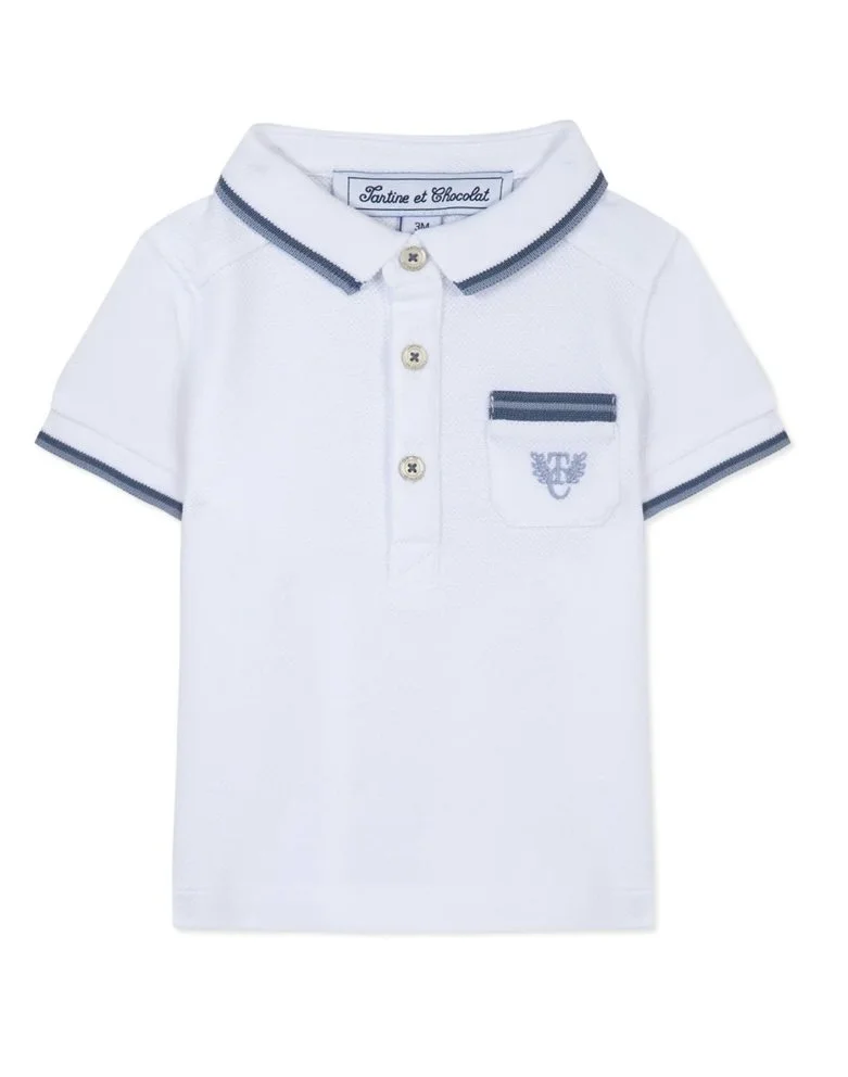 Tartine et Chocolat Stitch Knit Polo