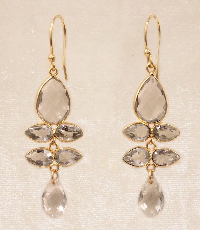 Diaperis Josephine Earrings in Blue Amethyst