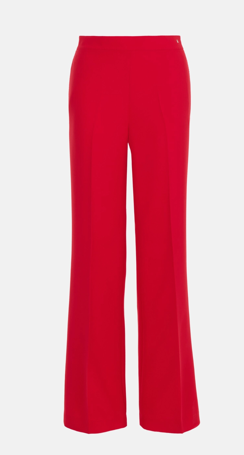 Carolina Herrera Crepe Trousers in Red