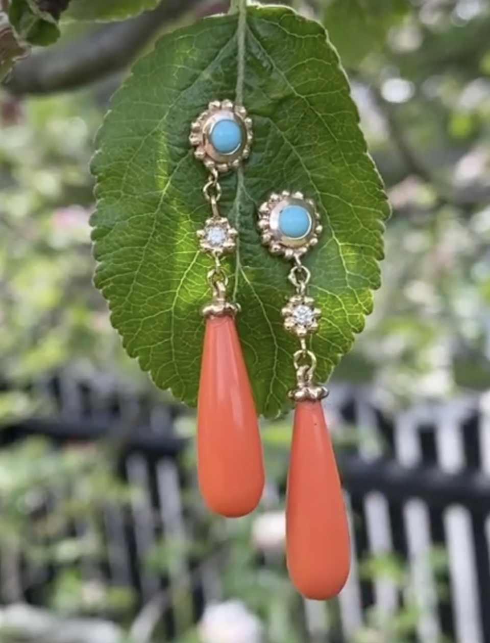 Kajun Stockholm Coral Earrings