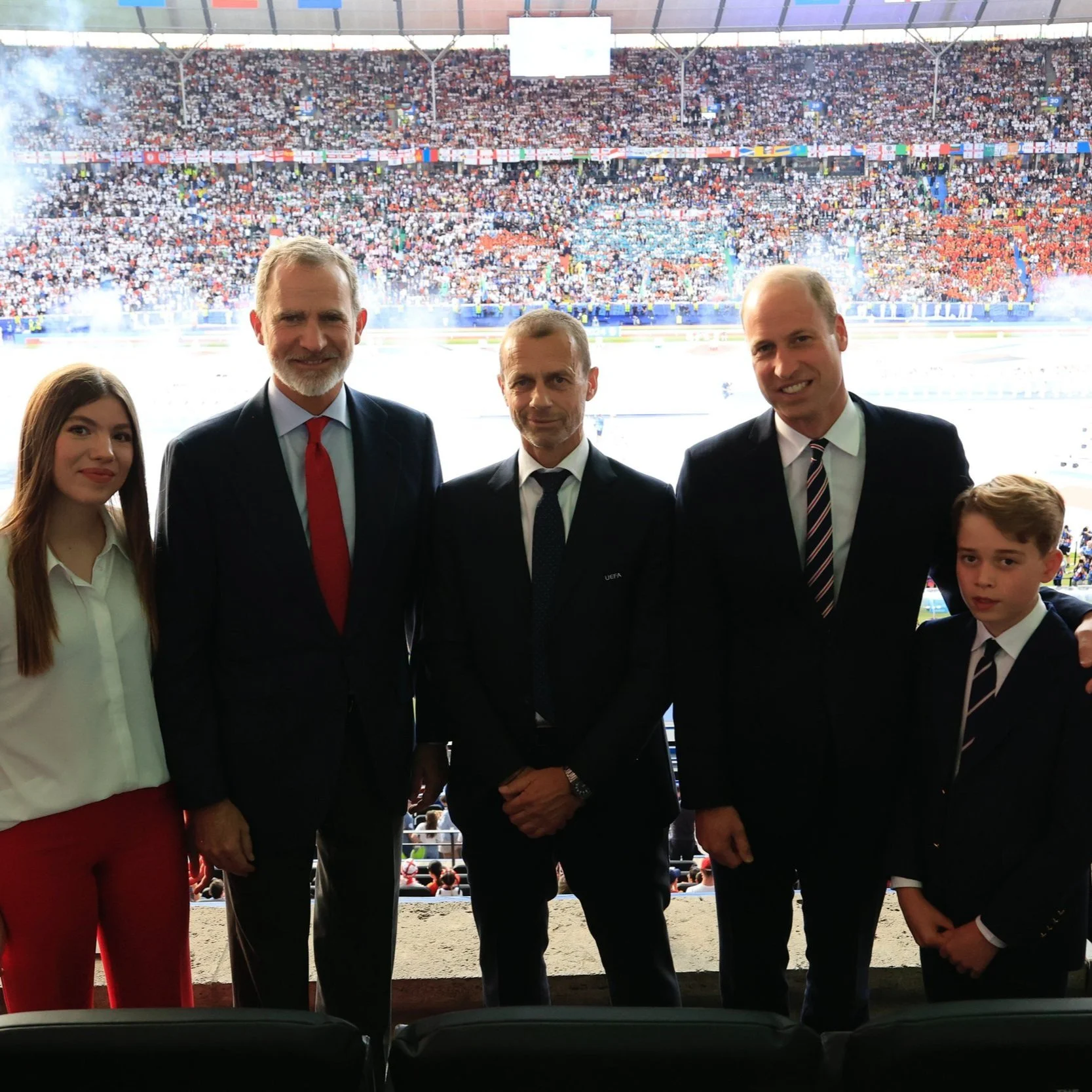 British and Spanish Royals attend UEFA EURO 2024 Final