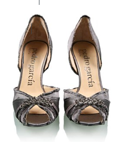 Pedro Garcia Swarovski d'Orsay Pumps in Grey