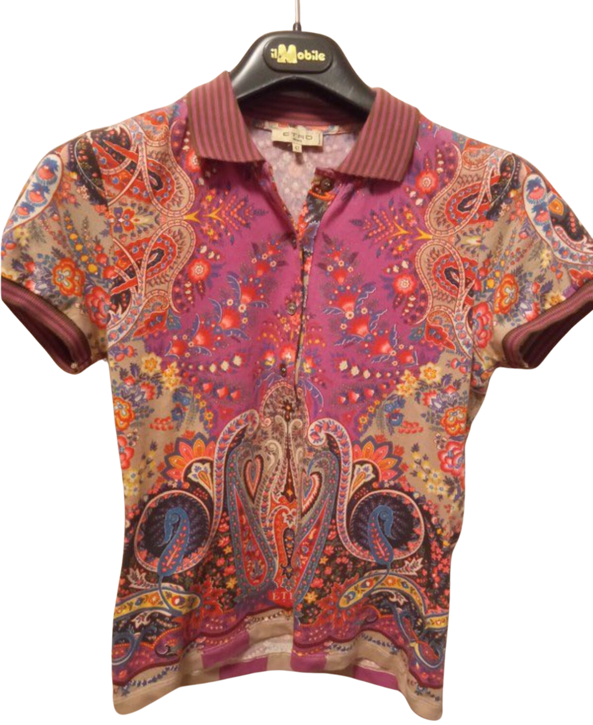 Etro Printed Short Sleeve Top