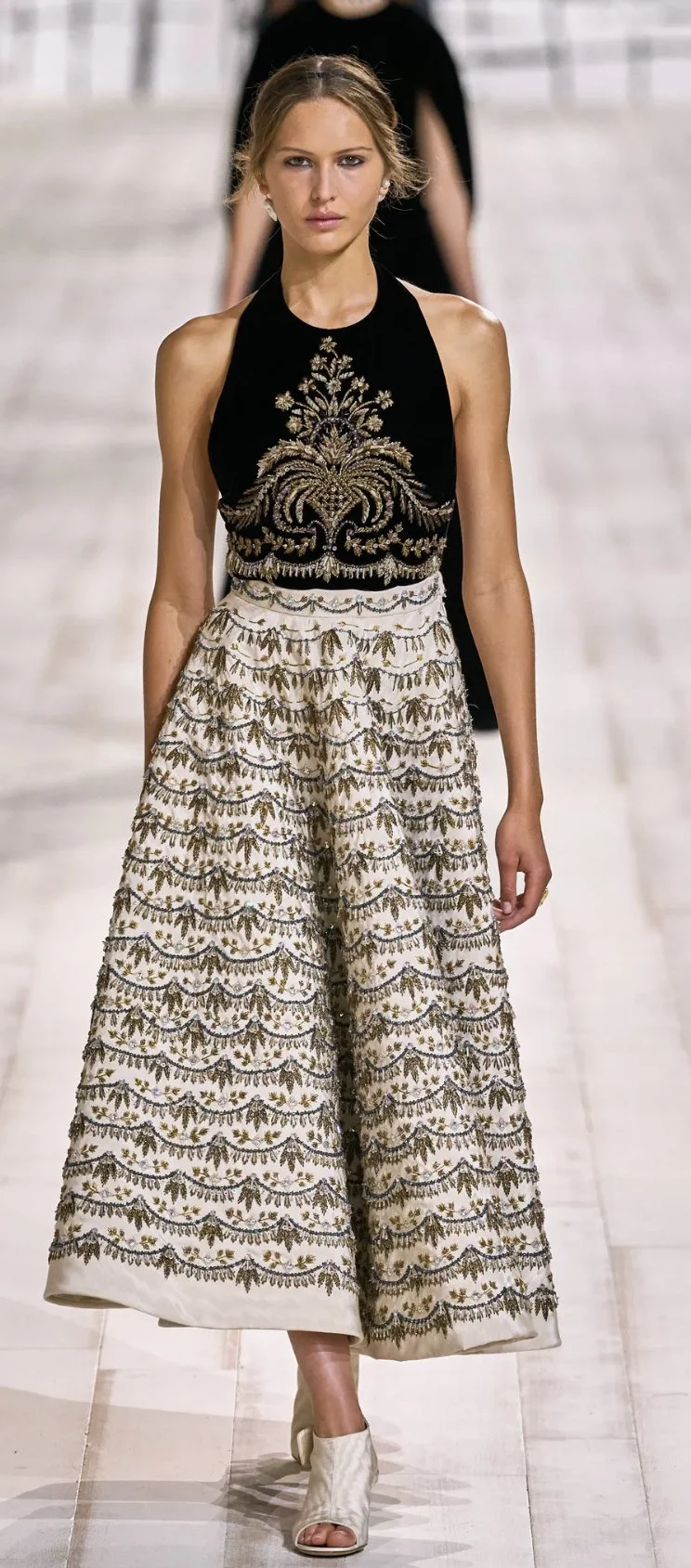Christian Dior HC Embroidered Beaded Midi Dress