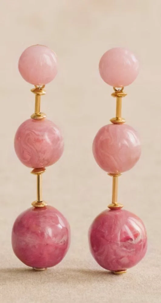 Sézane Cecilia Earrings in Old Pink