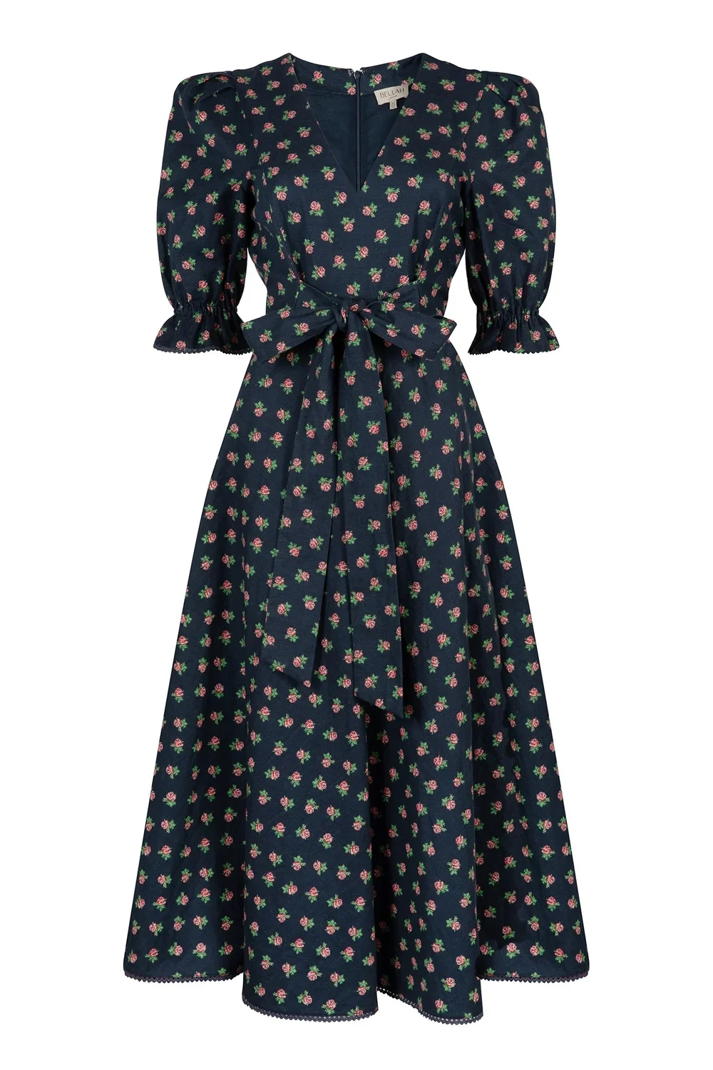 beulah london blue dress Yahvi Pale Blue Midi Dress