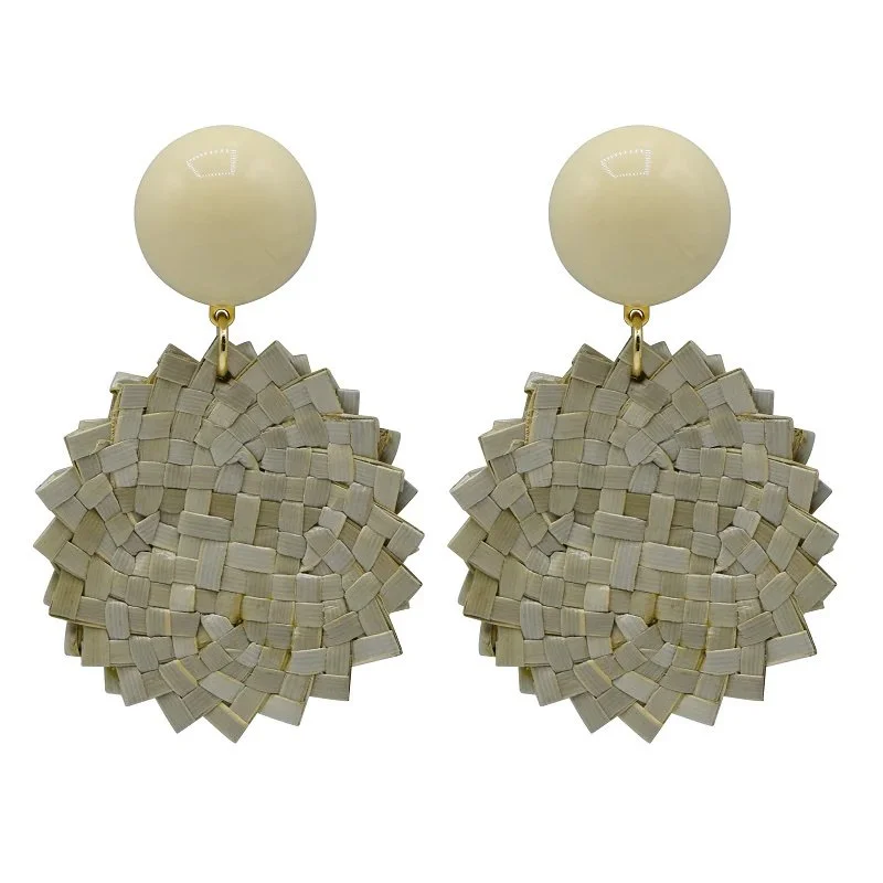 Francine Bramli Plage L Earrings in White