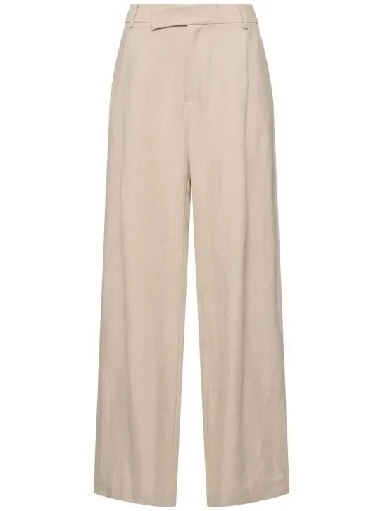 St. Agni Linen Overlap Waist Trousers