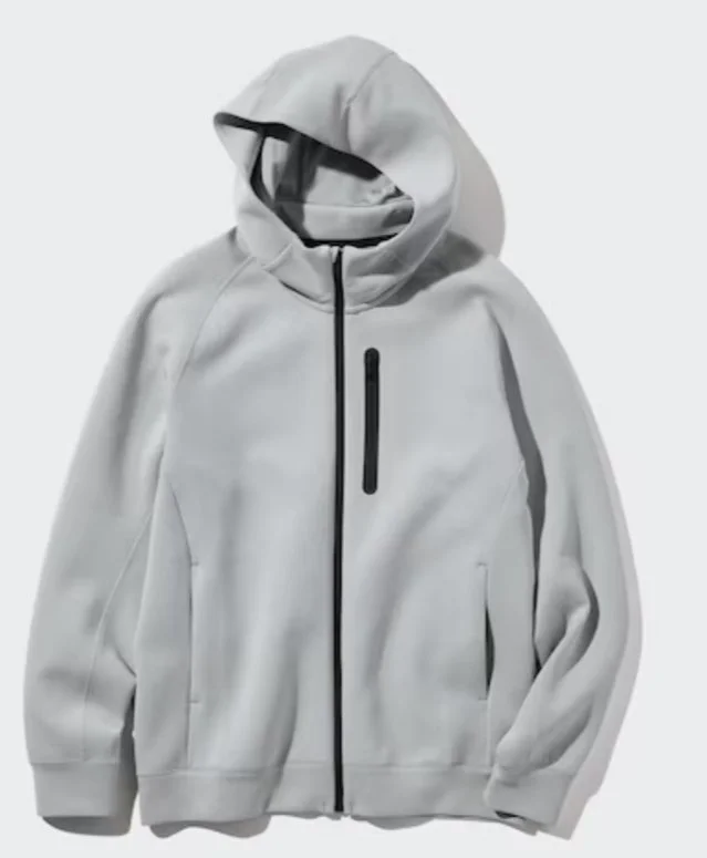 Uniqlo Dry Stretch Sweat Full Zip Hoodie