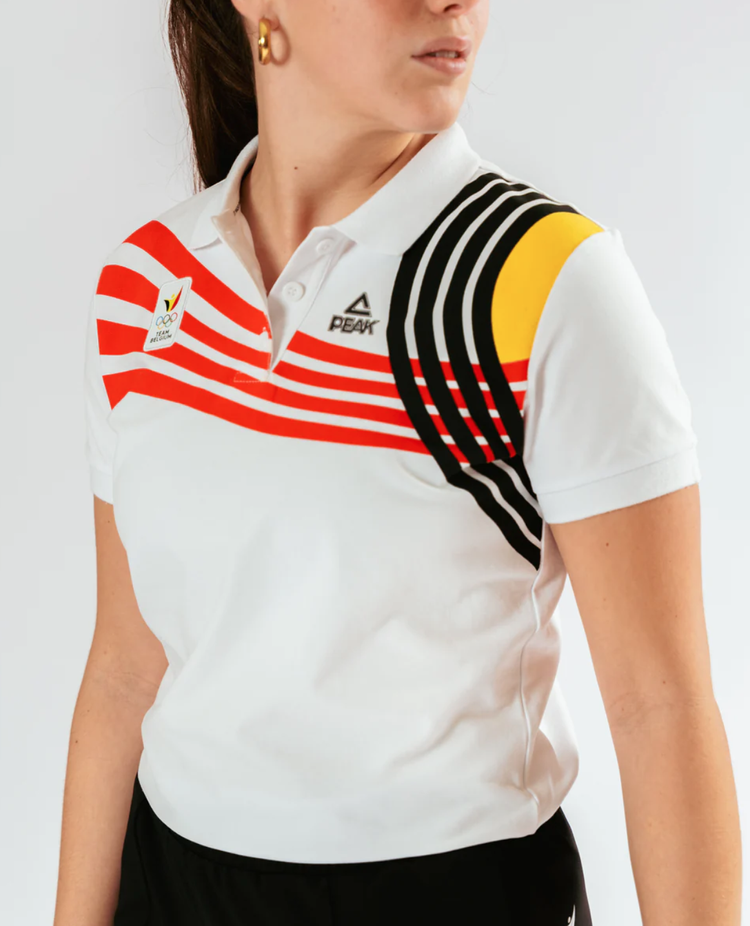 Peak x Alexa Fairchild Team Belgium Polo in White