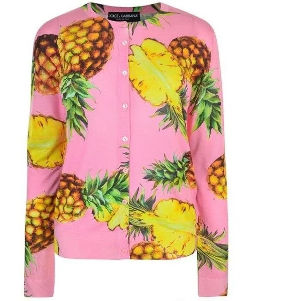 Dolce &amp; Gabbana Pineapple Print Cardigan