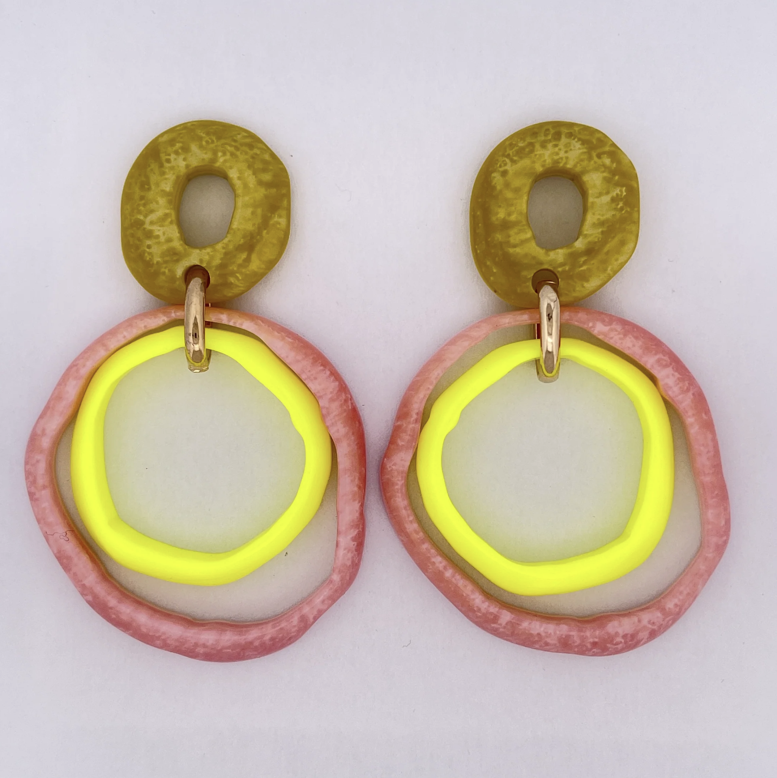 Angelo Moretti Pink Lime Earrings