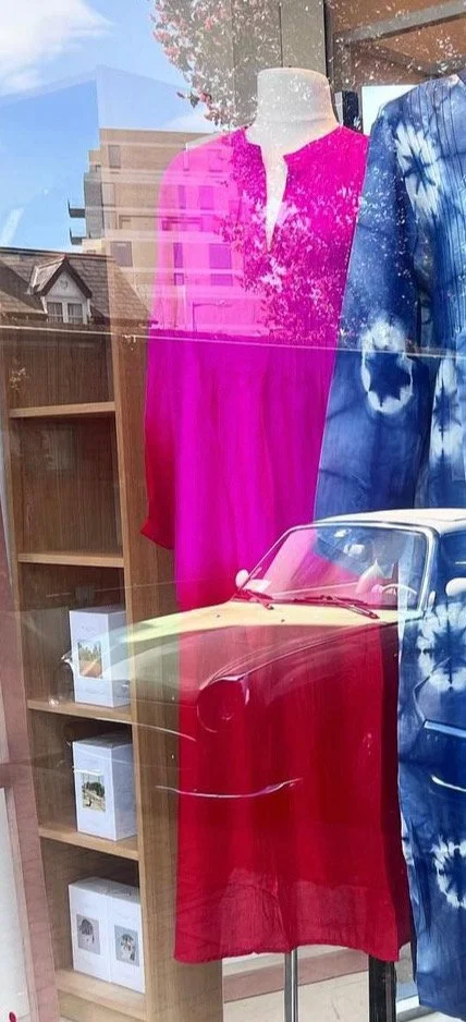 Bianco Levrin Ombré Silk Dress