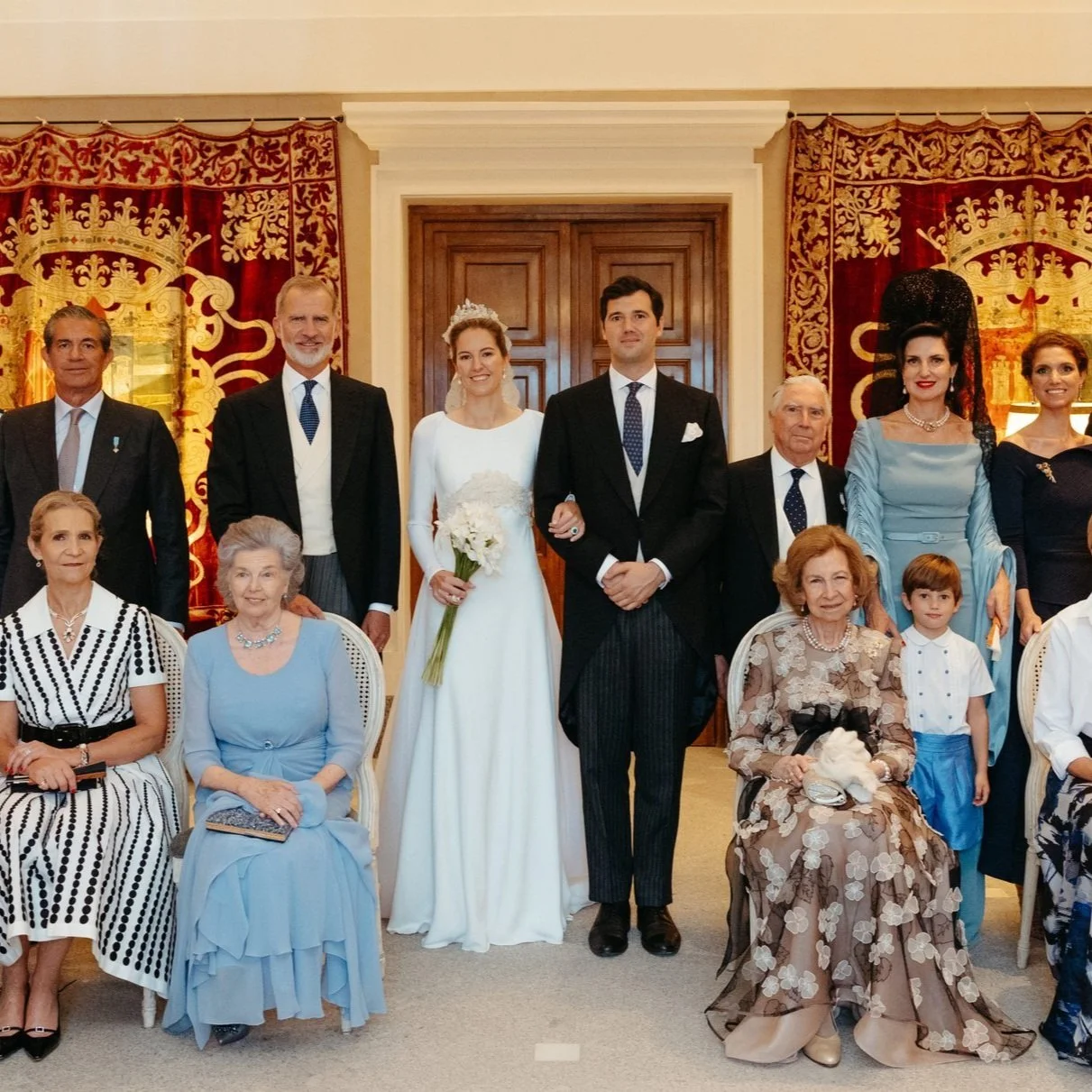 Spanish Royal Family attends Wedding of Victoria López-Quesada and Enrique Moreno de la Cova