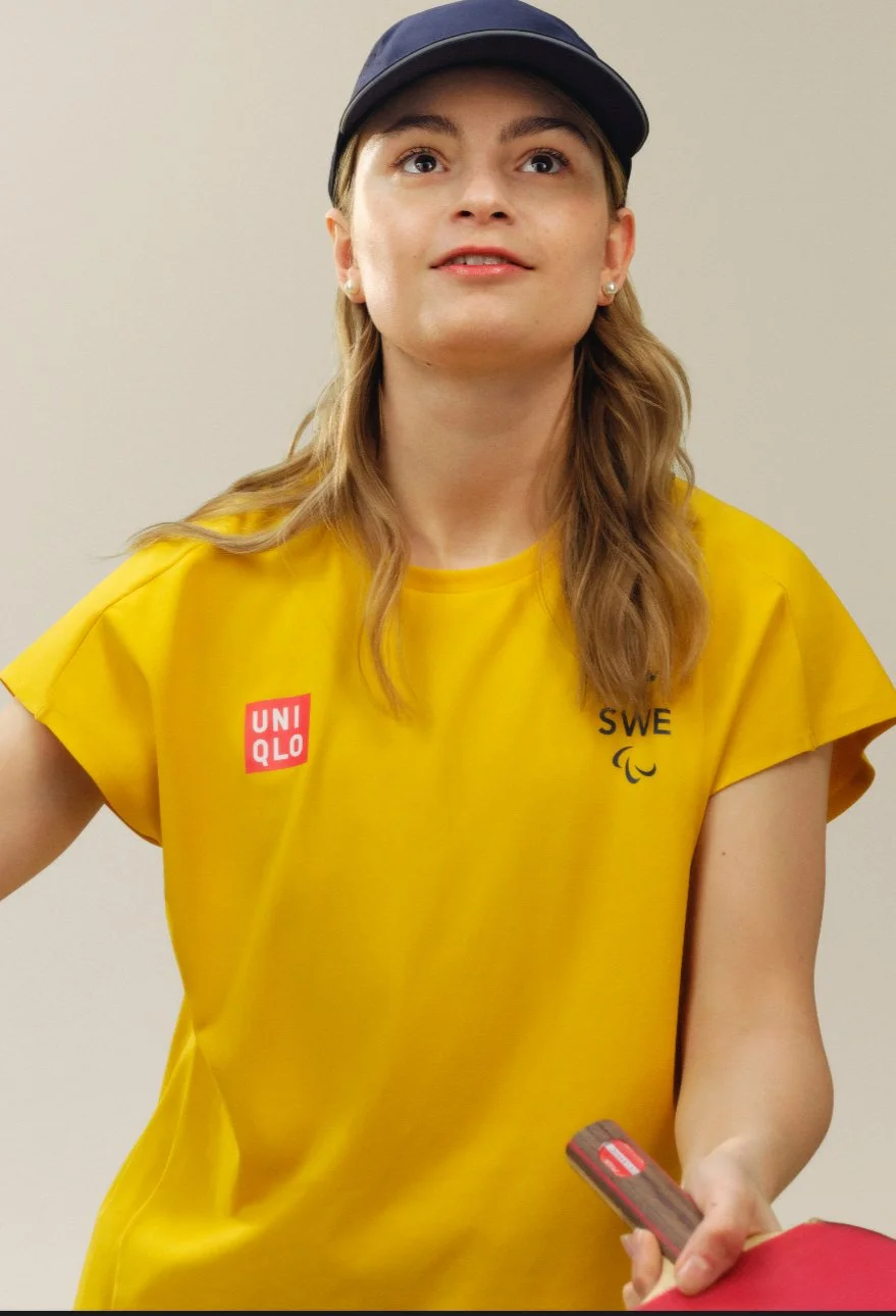 Uniqlo x Sweden Athlete Collection DRY-EX T-Shirt in Yellow
