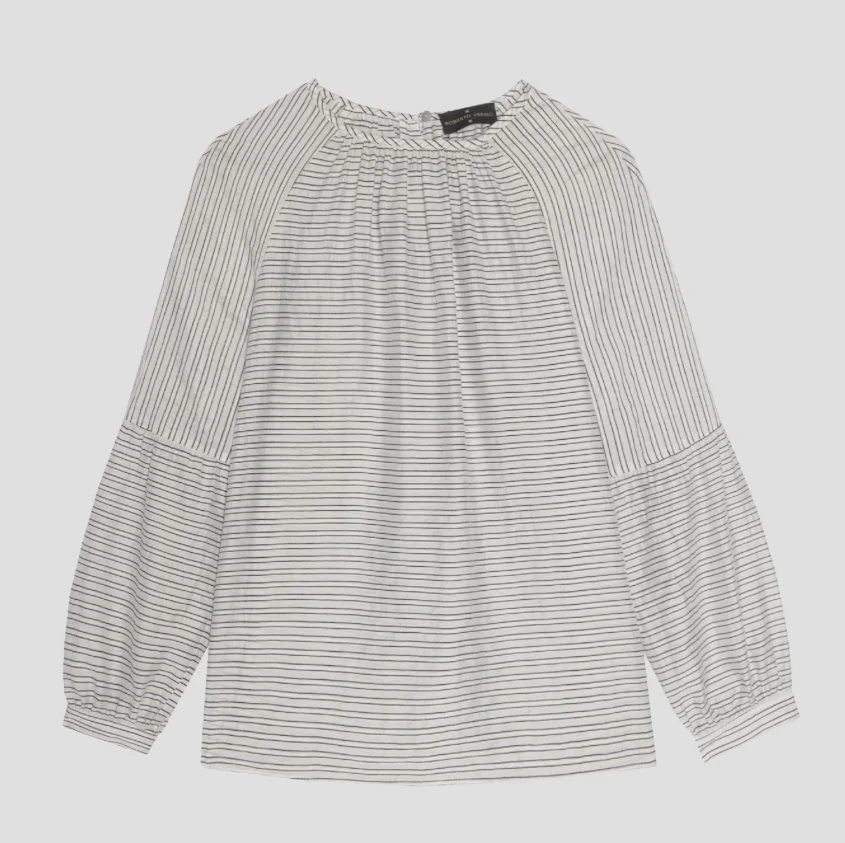 Roberto Verino Striped Puff Sleeves Blouse