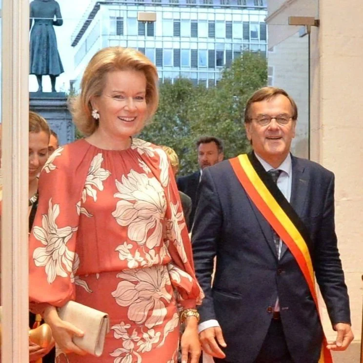 Queen Mathilde attends Giuseppe Verdi's opera “La Traviata” in Liège