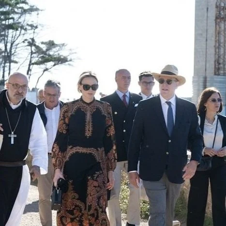 Prince Albert and Princess Charlene visit Île Saint-Honorat