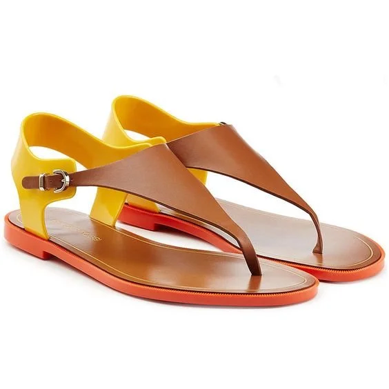 Sergio Rossi Leather and Rubber Sandals