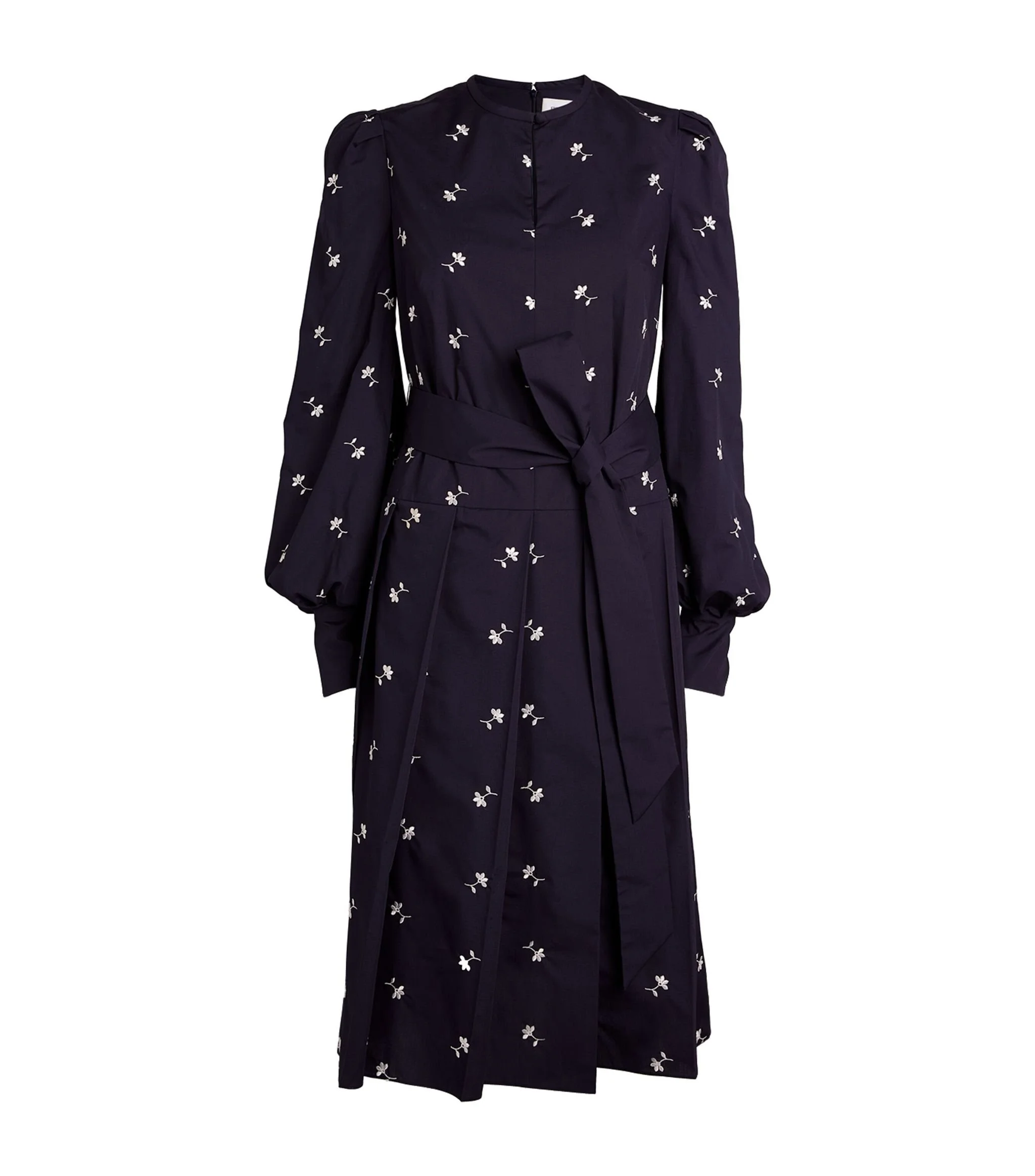 Erdem Enya Midi Dress in Navy