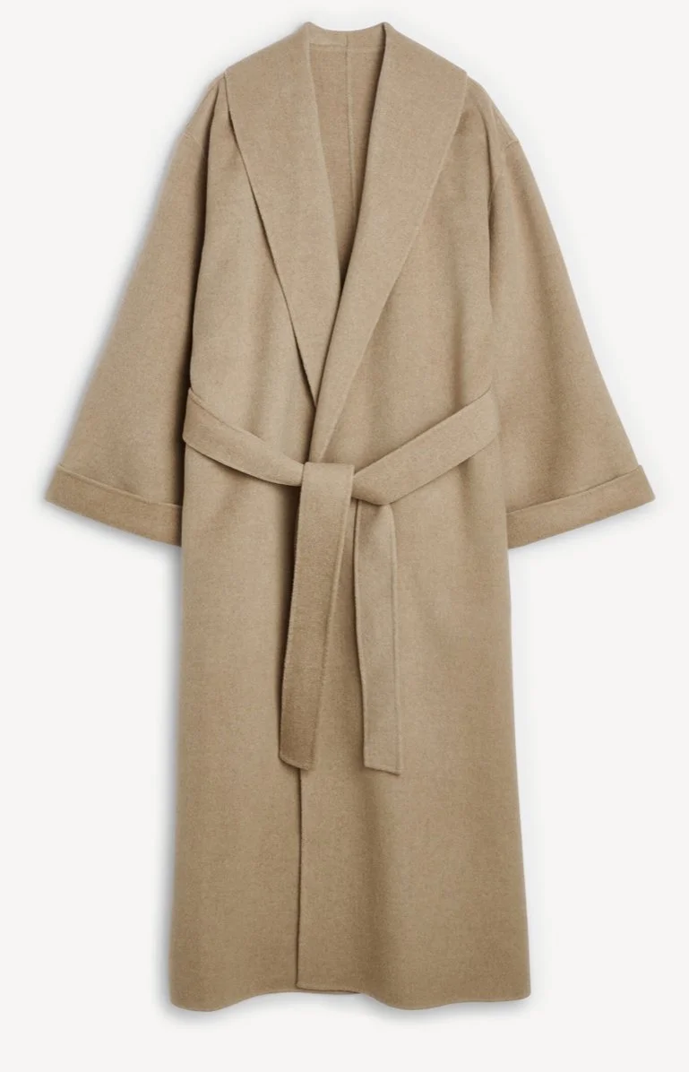 By Malene Birger Trullem Coat in Grey Brown Melange