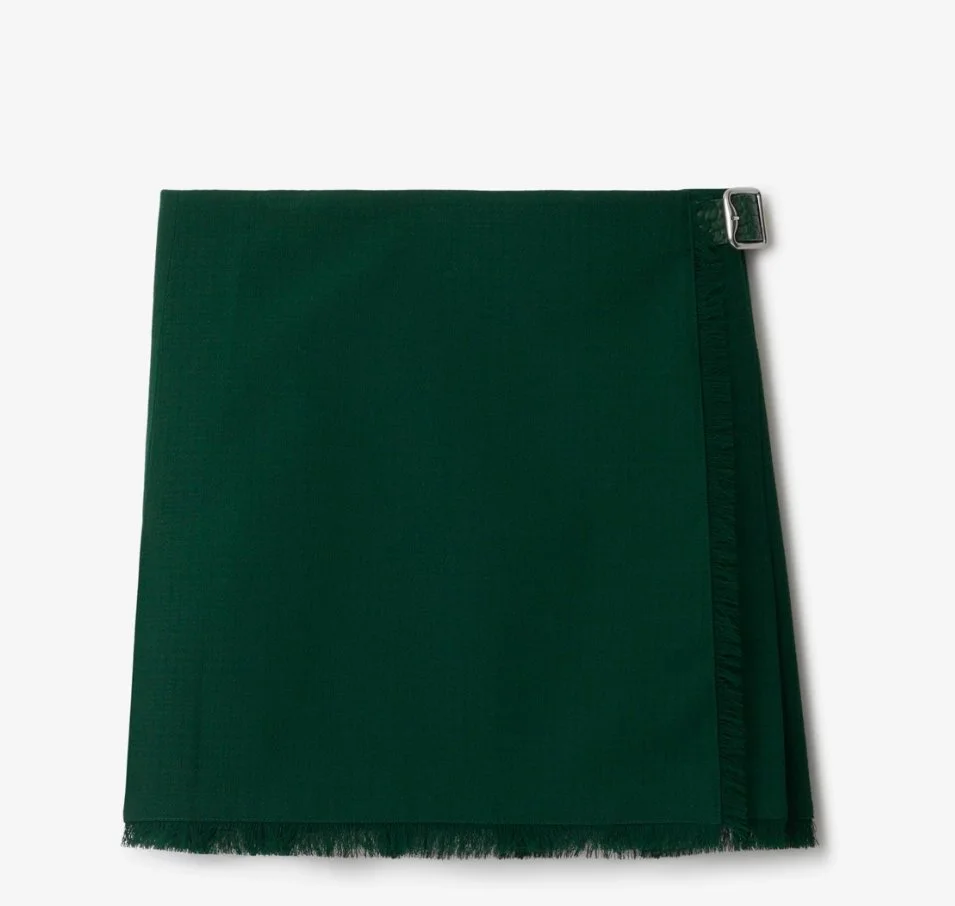 Burberry Wool Kilt in Grey