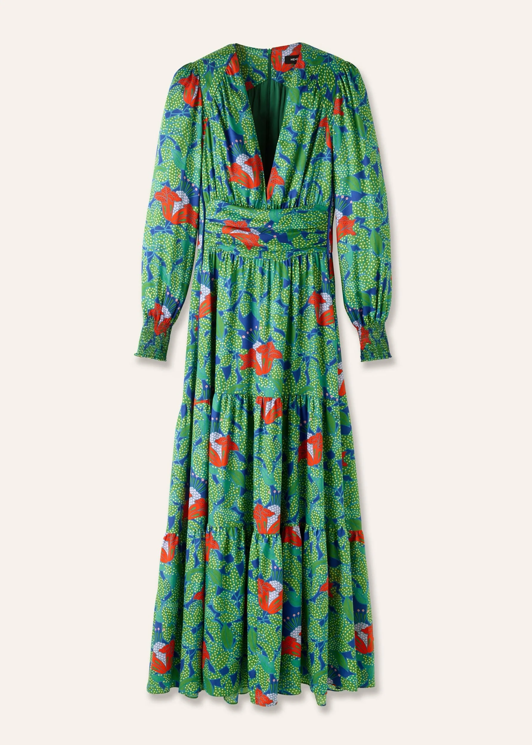 ME and EM Rainforest Print Full-Length Dress