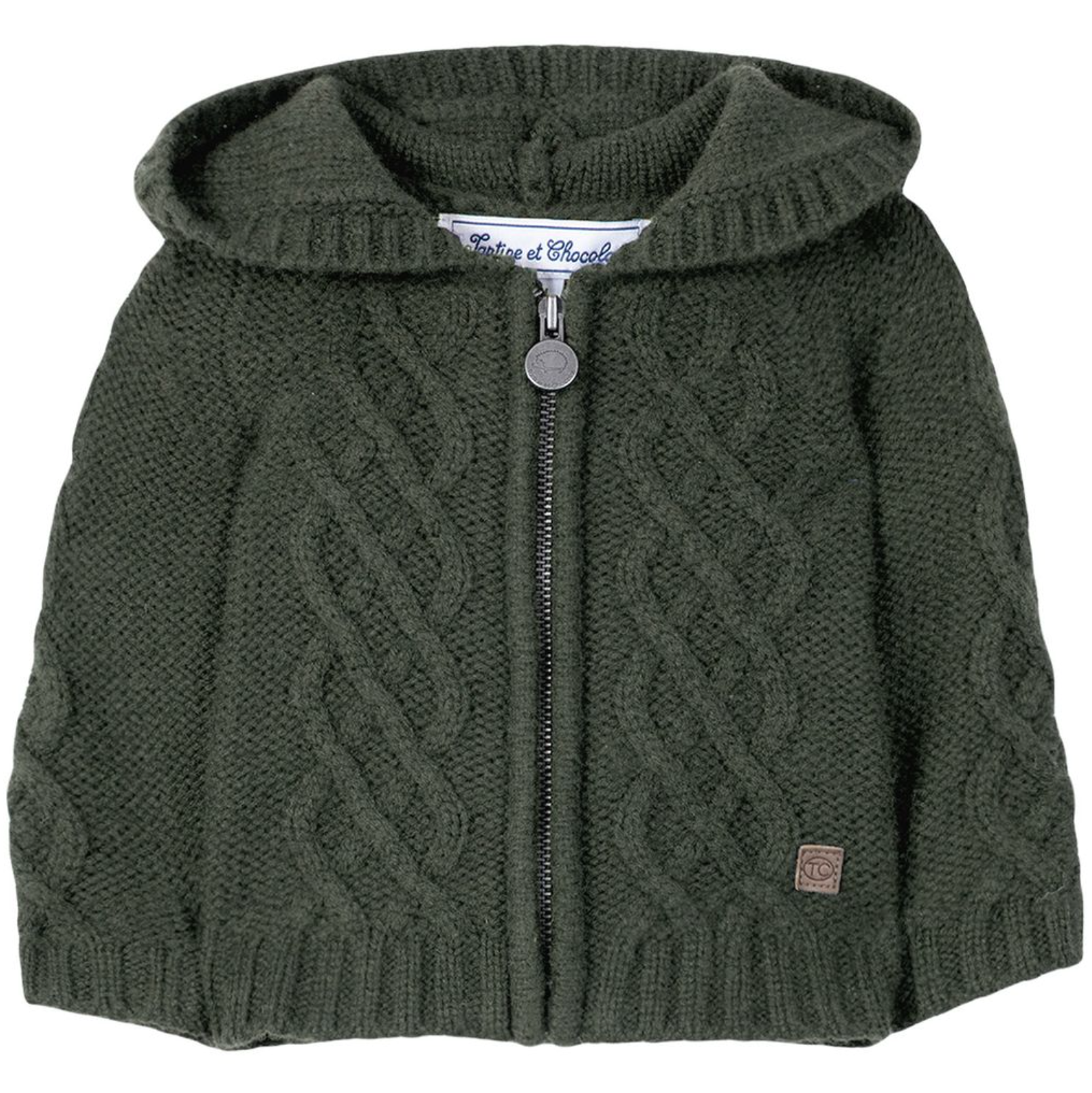 Tartine et Chocolat Knitted Zip Hoodie