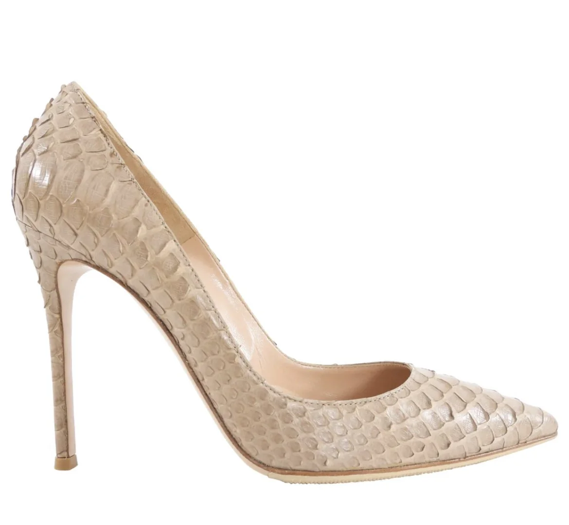 パンプス Gianvito Rossi High-Heeled Pumps With Pointed Toe And Gianvito Rossi Snakeskin Pointy Pumps — UFO No More