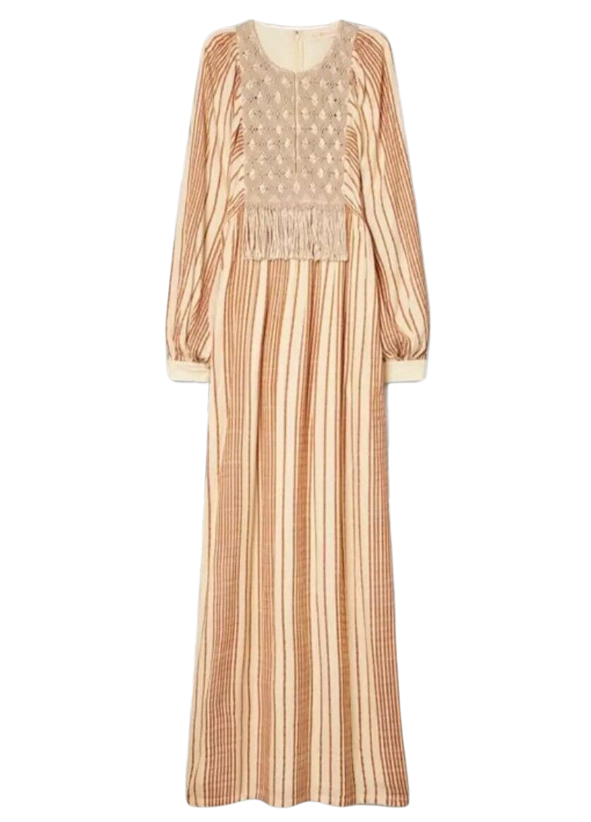 Tory Burch Macramé Caftan Dress