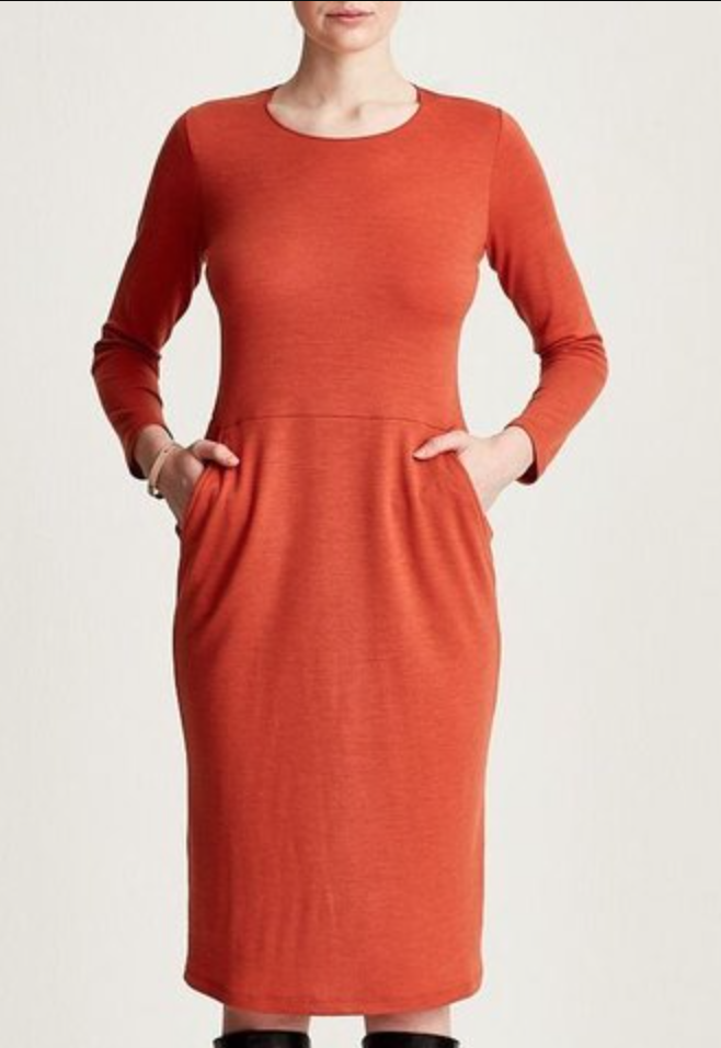 Elise Gug Classic Dress in Orange