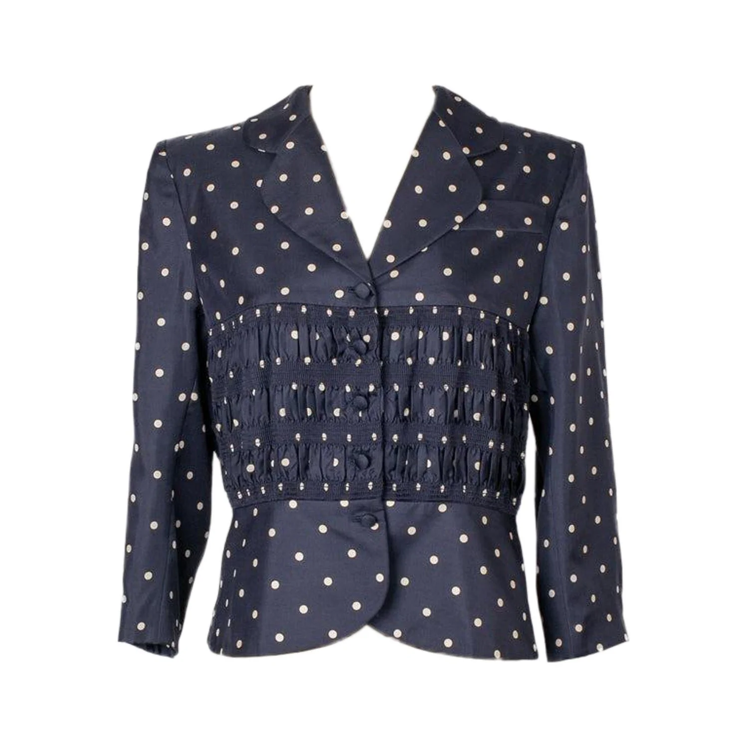 Christian Dior Polka Dot Jacket in Brown