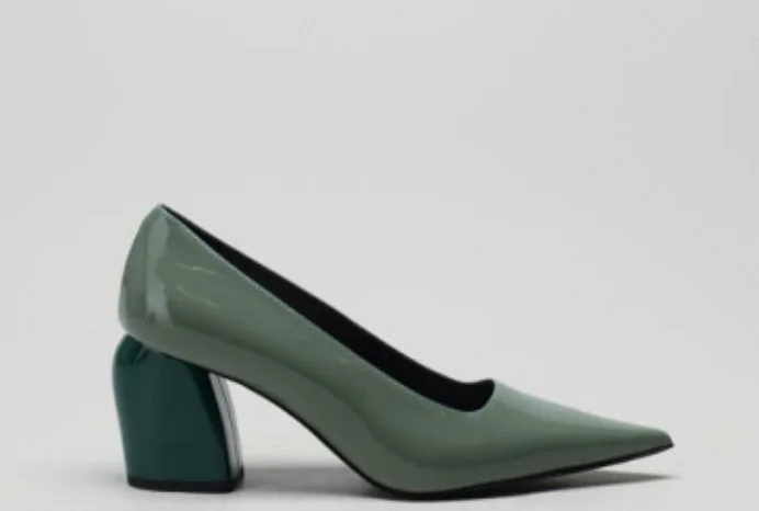 Natan Curved Block Heel Pumps