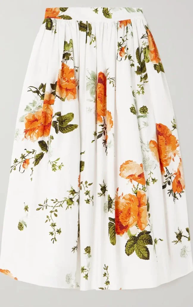 floral midi skirt queen