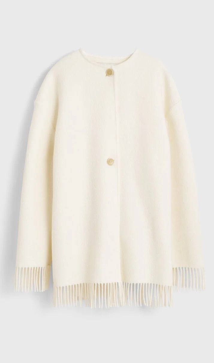 Rodebjer Agnes Wool Jacket in Whipped Cream