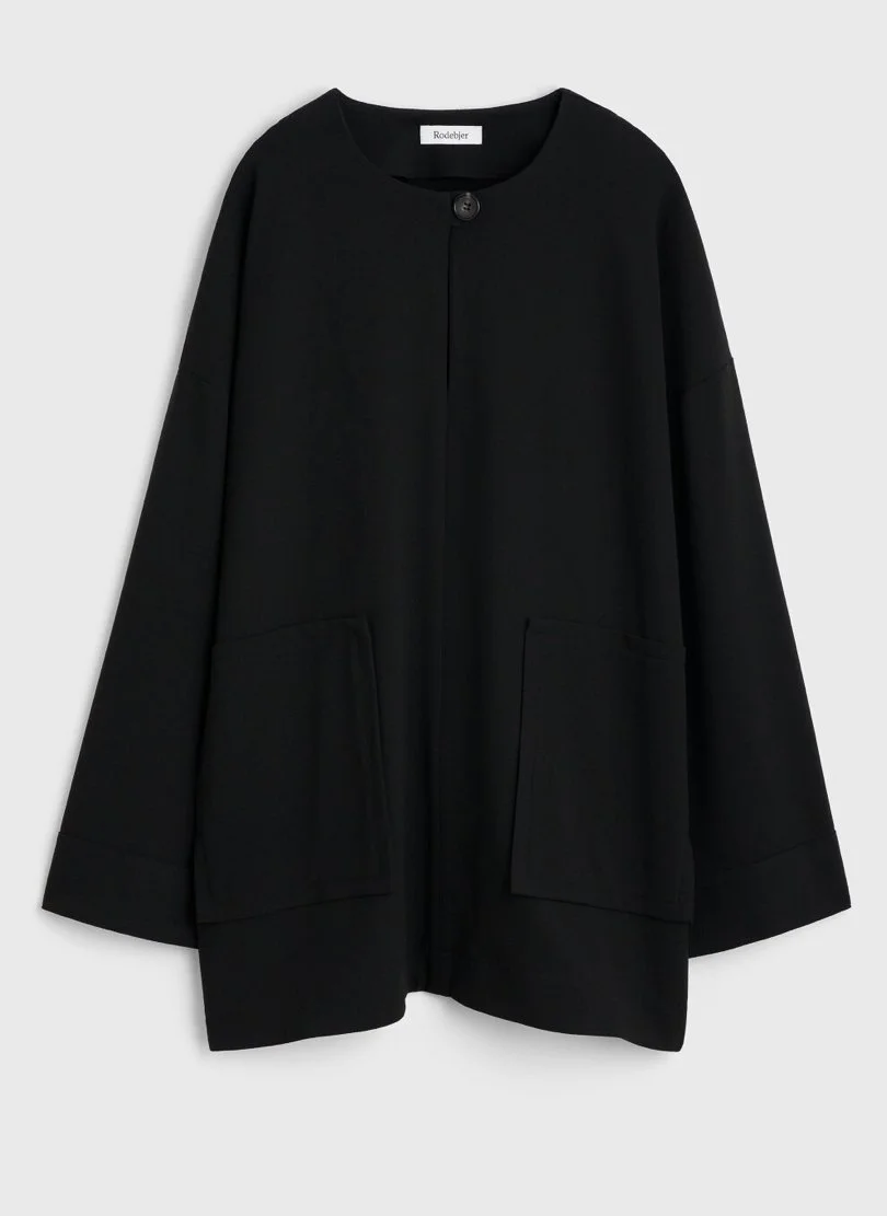 Rodebjer Beale Draped Top in Black