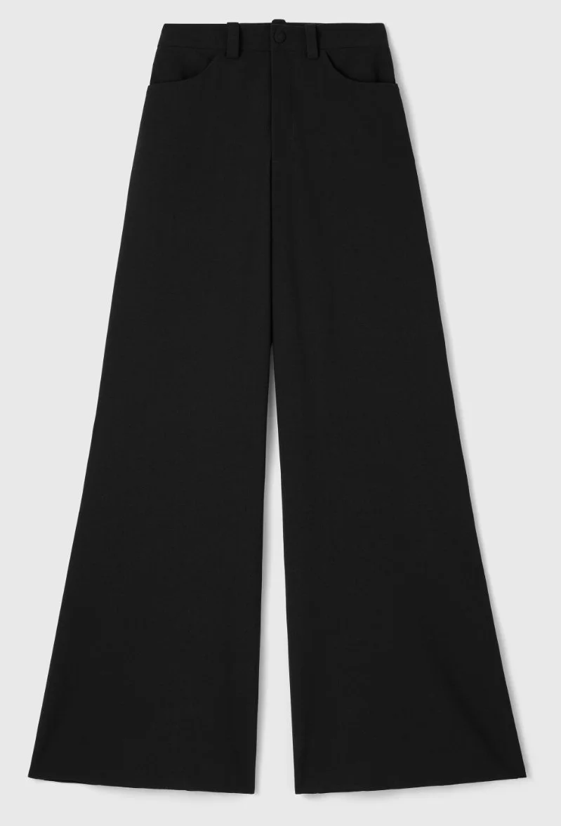 Rodebjer Petiso Drape Trousers in Black