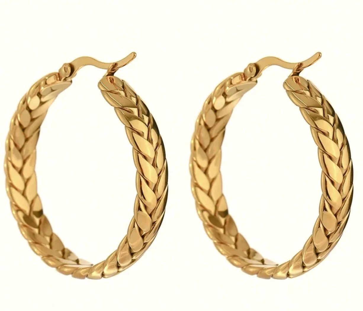 By Krohnstad Braided Hoop Earrings