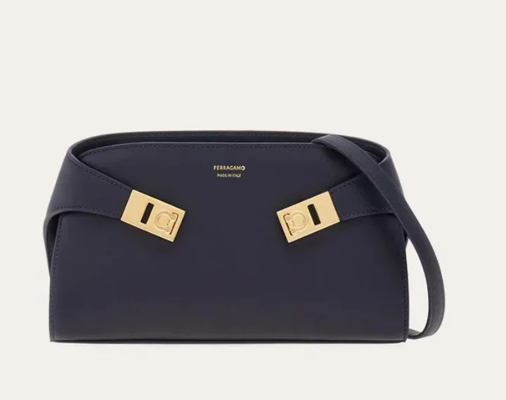 Salvatore Ferragamo Hug Crossbody Bag in Midnight Blue