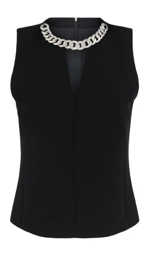 Barbara Bui Jewel Crepe Top